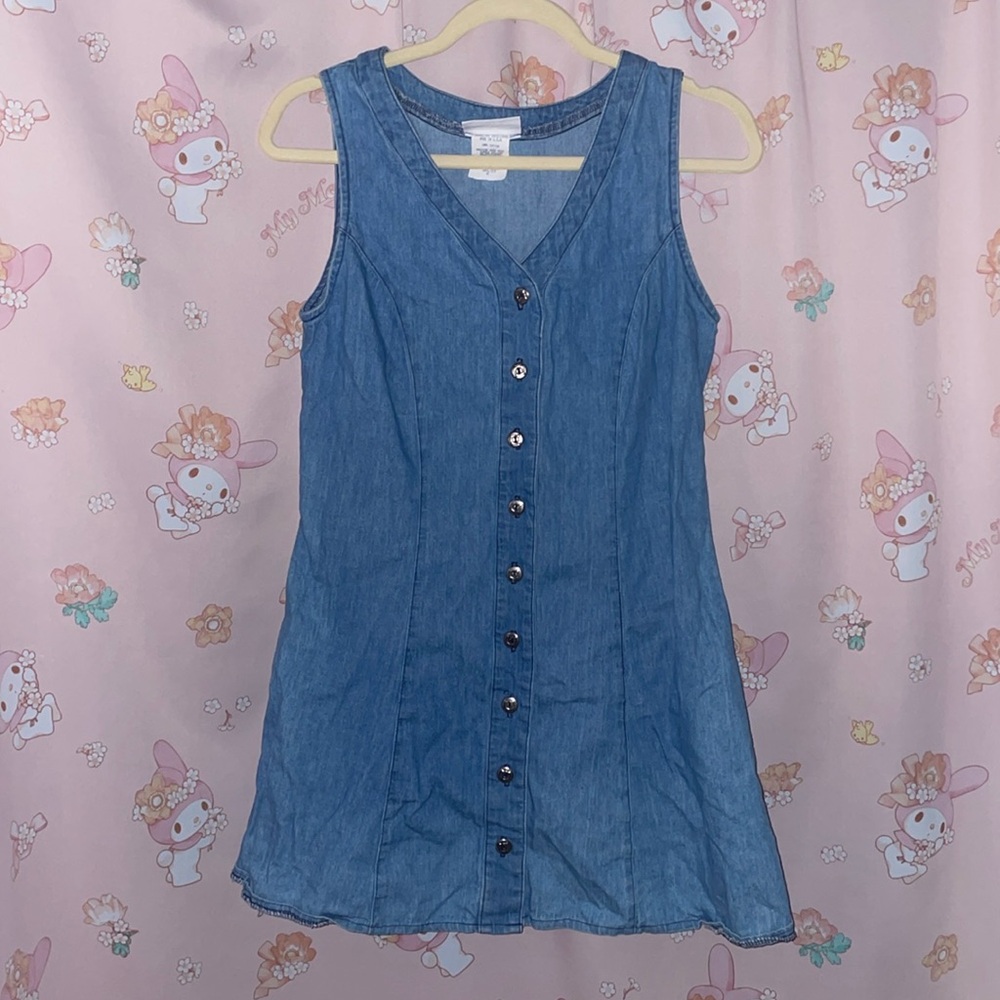 Darlyn Vintage Denim Button Down Summer Dress